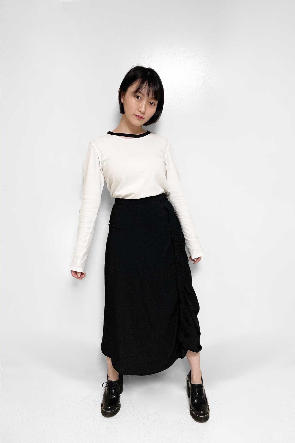 360°好きな方向で着用できる 優秀ラップスカート | POECILE ポエチル