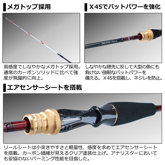 ダイワ アナリスターメバル 270 - 釣具のポイント 【公式】オンライン