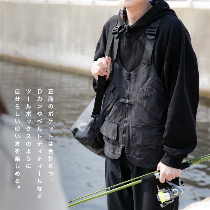 Oraio(オライオ) フィッシングベスト S ブラック - 釣具のポイント