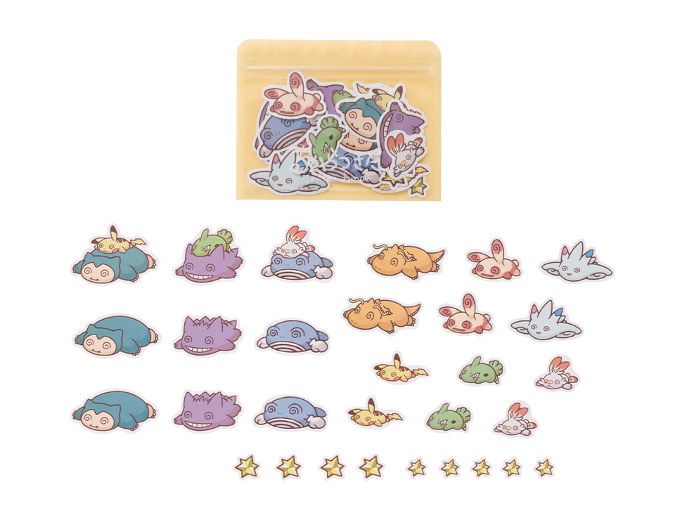 ちからつきてしまったポケモンたちをかわいく描いたグッズが、ポケモン