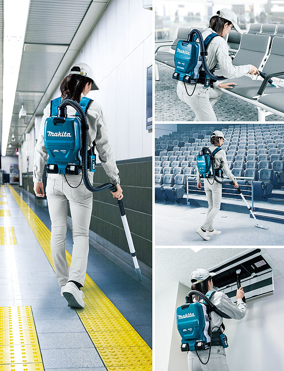 マキタ VC261DZ 本体のみ - 充電式背負いクリーナ - ポリッシャー.JP