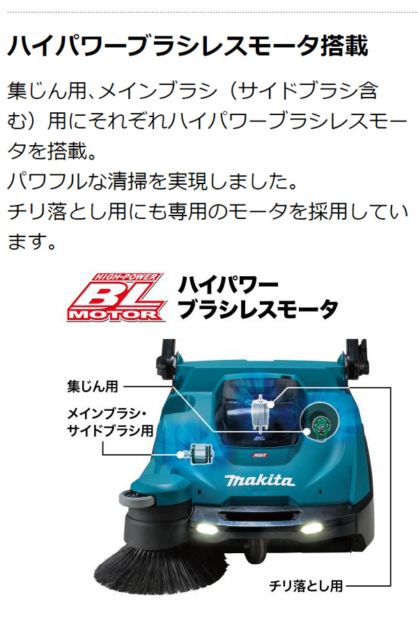 リース契約可能】マキタ VS001GZ 本体のみ - 充電式スイーパ