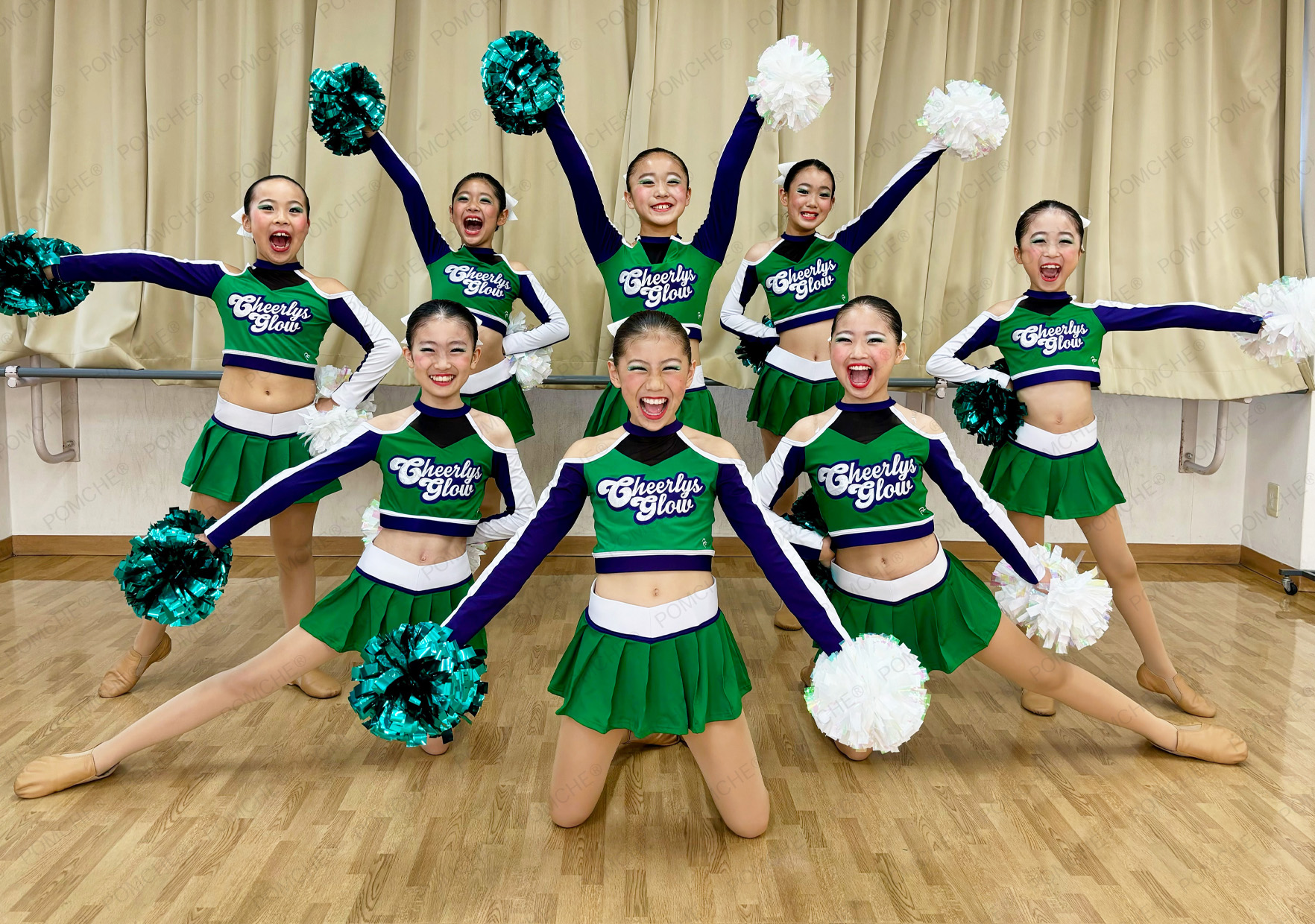 CHEERLYS Glow様（オーダーダンスウェア）｜お客様作成例｜POMCHE ポムシェ