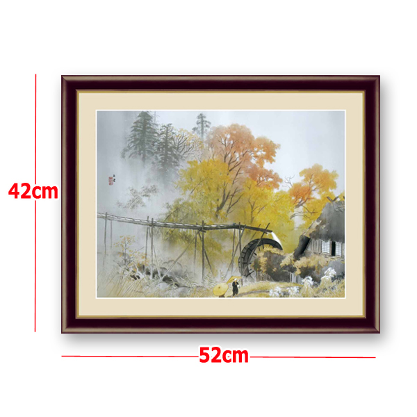 名画の世界 額絵シリーズ「彩雨」川合玉堂DEME-222-2