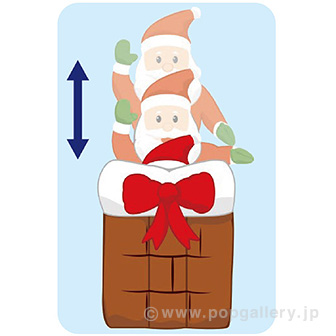 ムービングエアブロー エントツリボンサンタ（高さ：最大H180cm