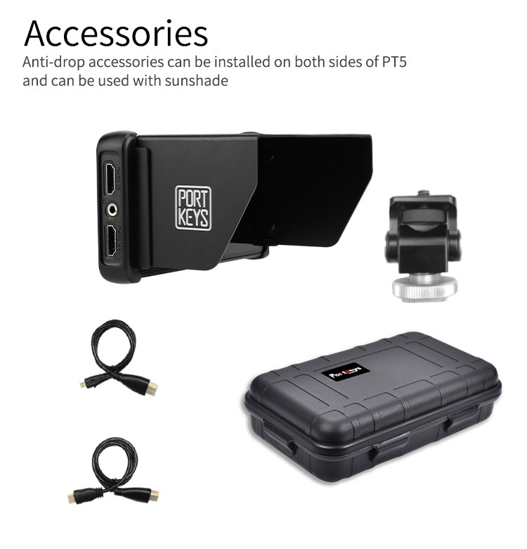 Portkeys PT5 HDMIタッチスクリーンモニター（広色域・3D LUT搭載