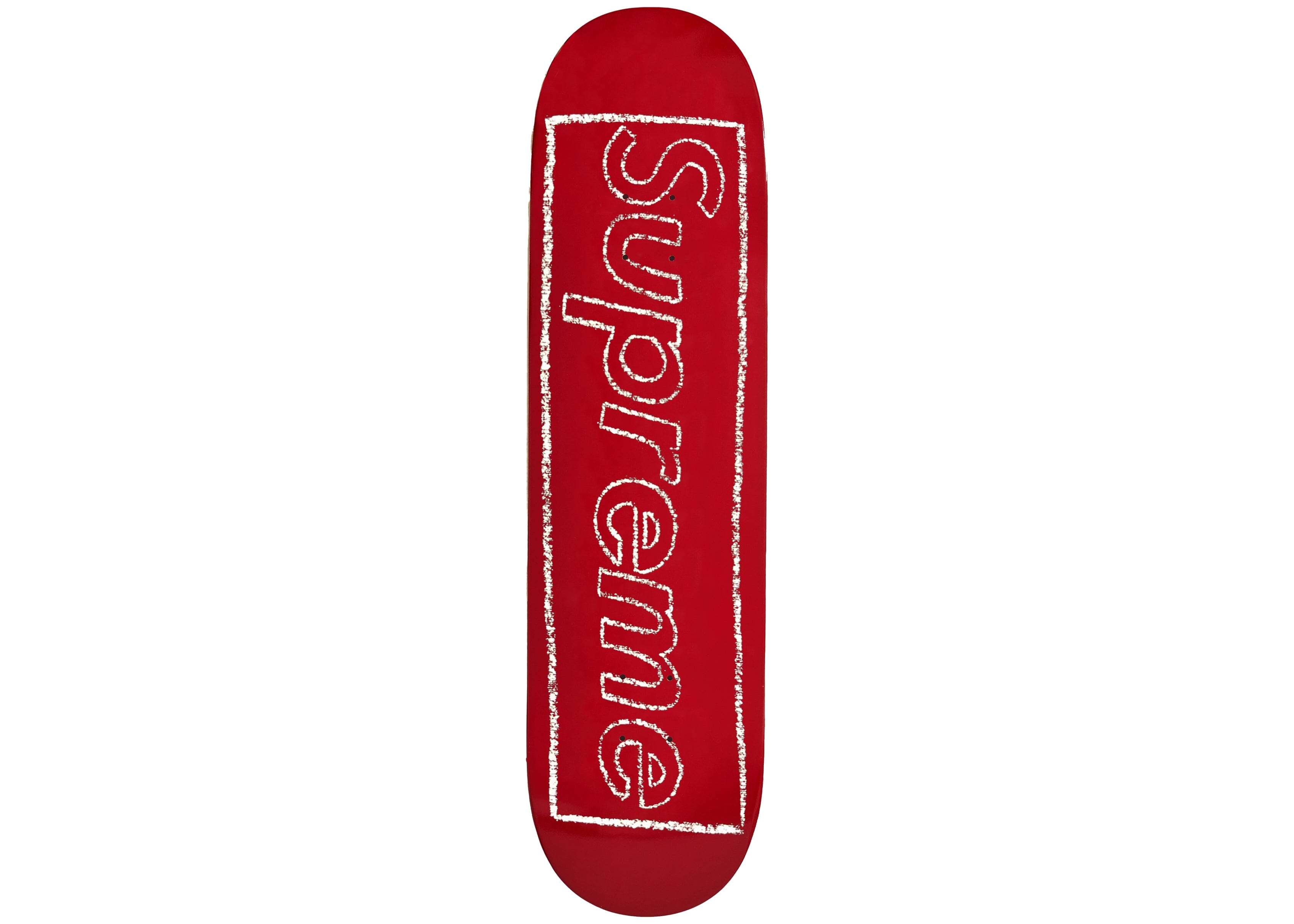 Supreme x KAWS Chalk Logo Skatedeck (Red) – Post Modern Vandal