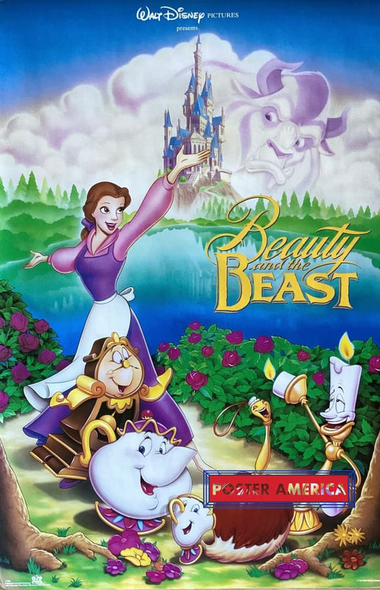 Walt Disney Beauty and the Beast Vintage Poster 23 x 34.5