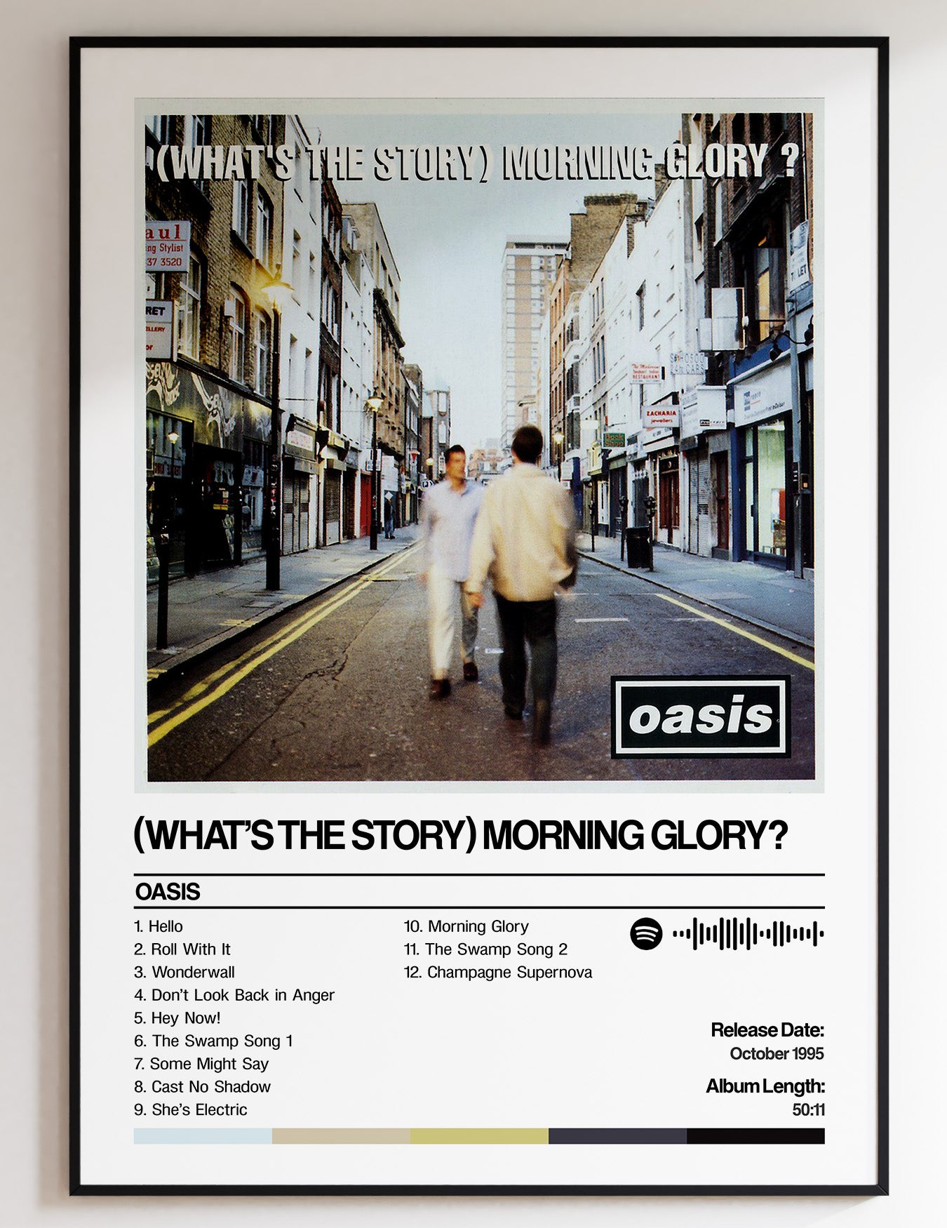 Oasis - Morning Glory | Custom Album Artwork Print | Unique Poster