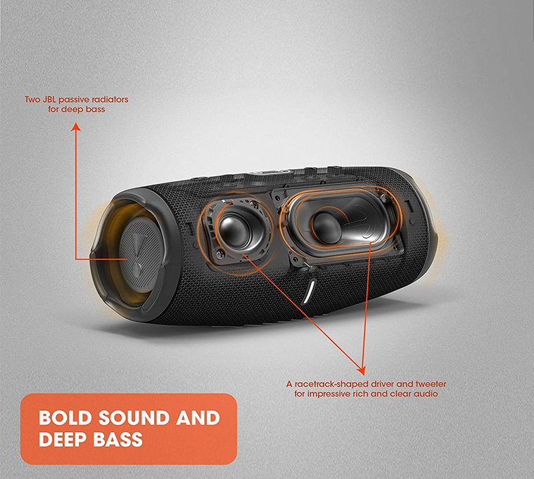 JBL Charge 5 Bluetooth Speaker (Grey)