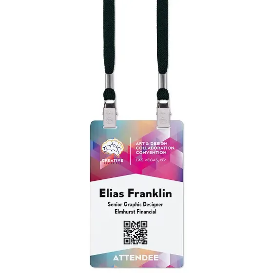 Zebra ZC10L PVC Cards, Pre-printed | Printer Cards | pc/nametag