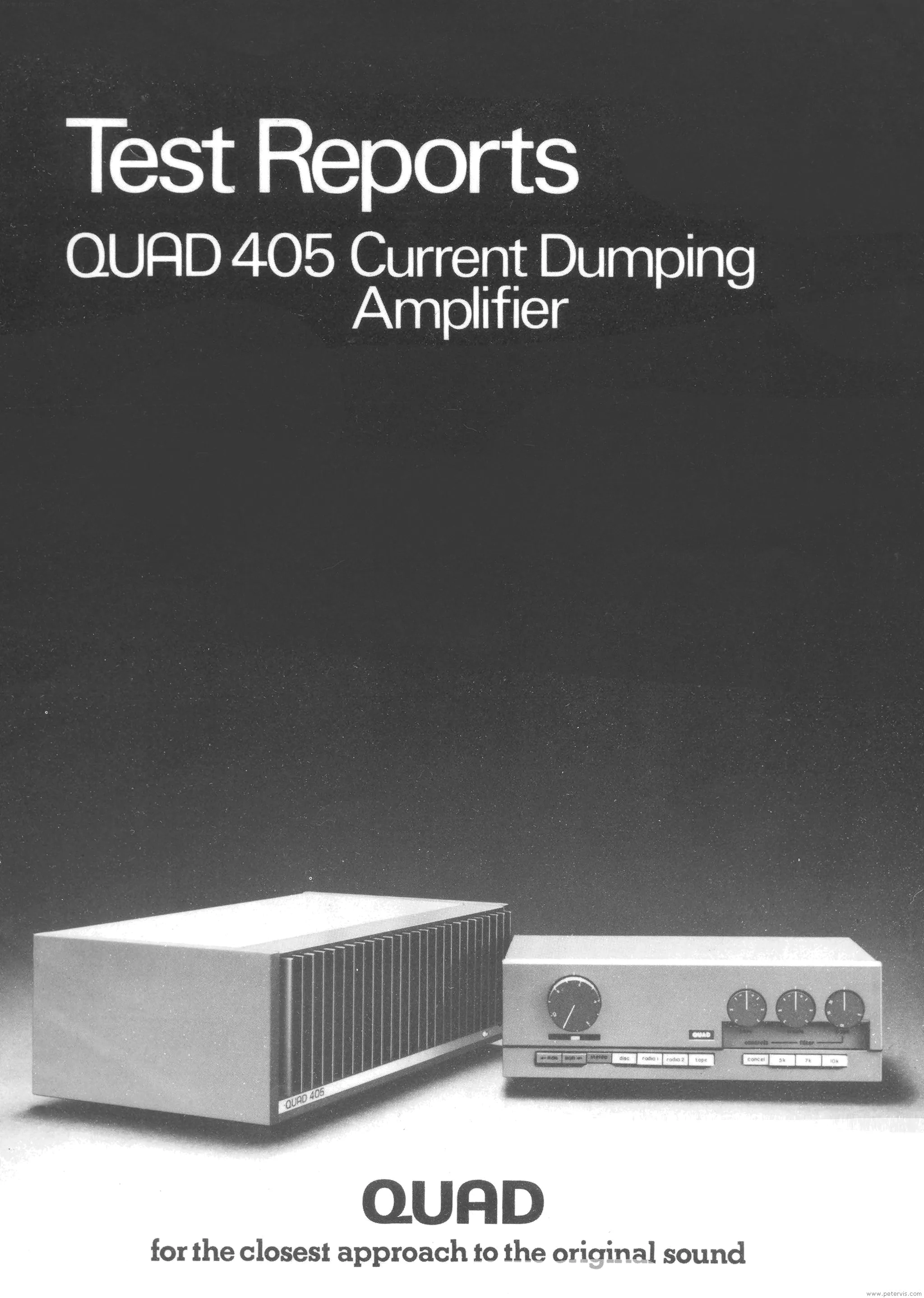 Current Dumping -- Quad 405 Test Reports