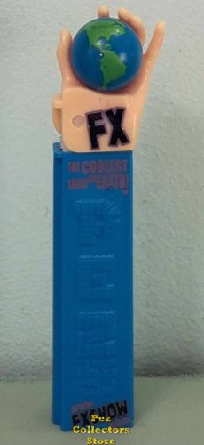 2005 FX Show Earth in Hand PEZ Black/Purple - $45.00