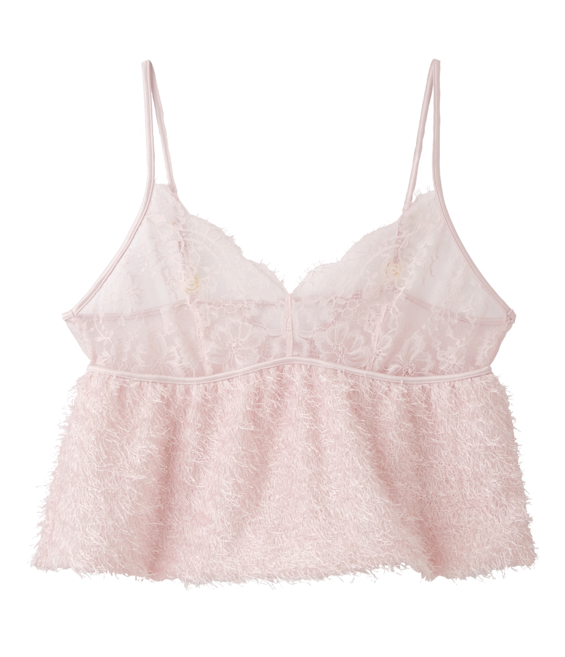 レーストリムサテンキャミソール(S ブラック): PEACH JOHN | ピーチ