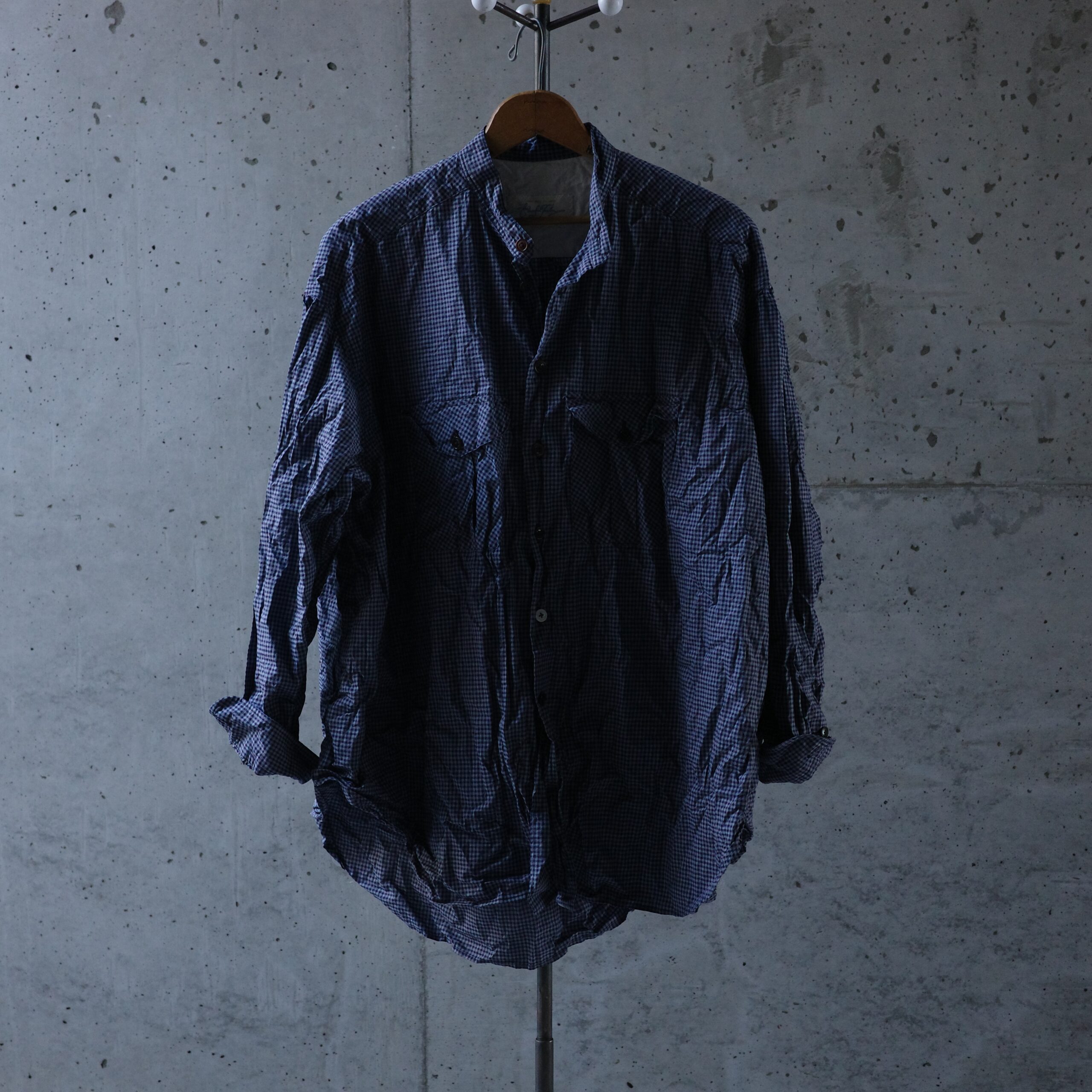 The crooked Tailor/French stand collar work shirtspeau de l'ours