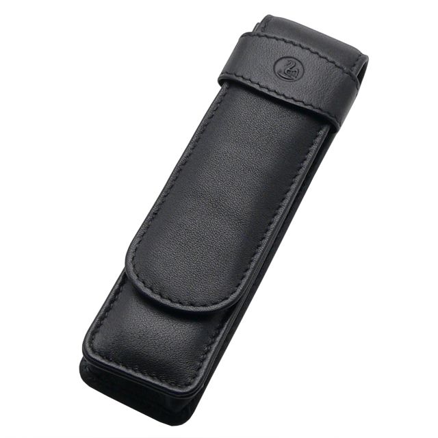 Pelikan ペリカン 本革 レザーペンケース TG-21 2本用 ブラック | ペン