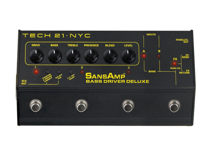 Tech 21 SansAmp Bass Driver Deluxe Bass Preamp Pedal - Perfect Circuit