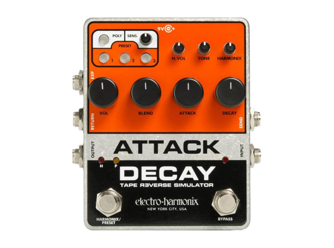 EHX Attack Decay Tape Reverse Simulator Pedal - Perfect Circuit