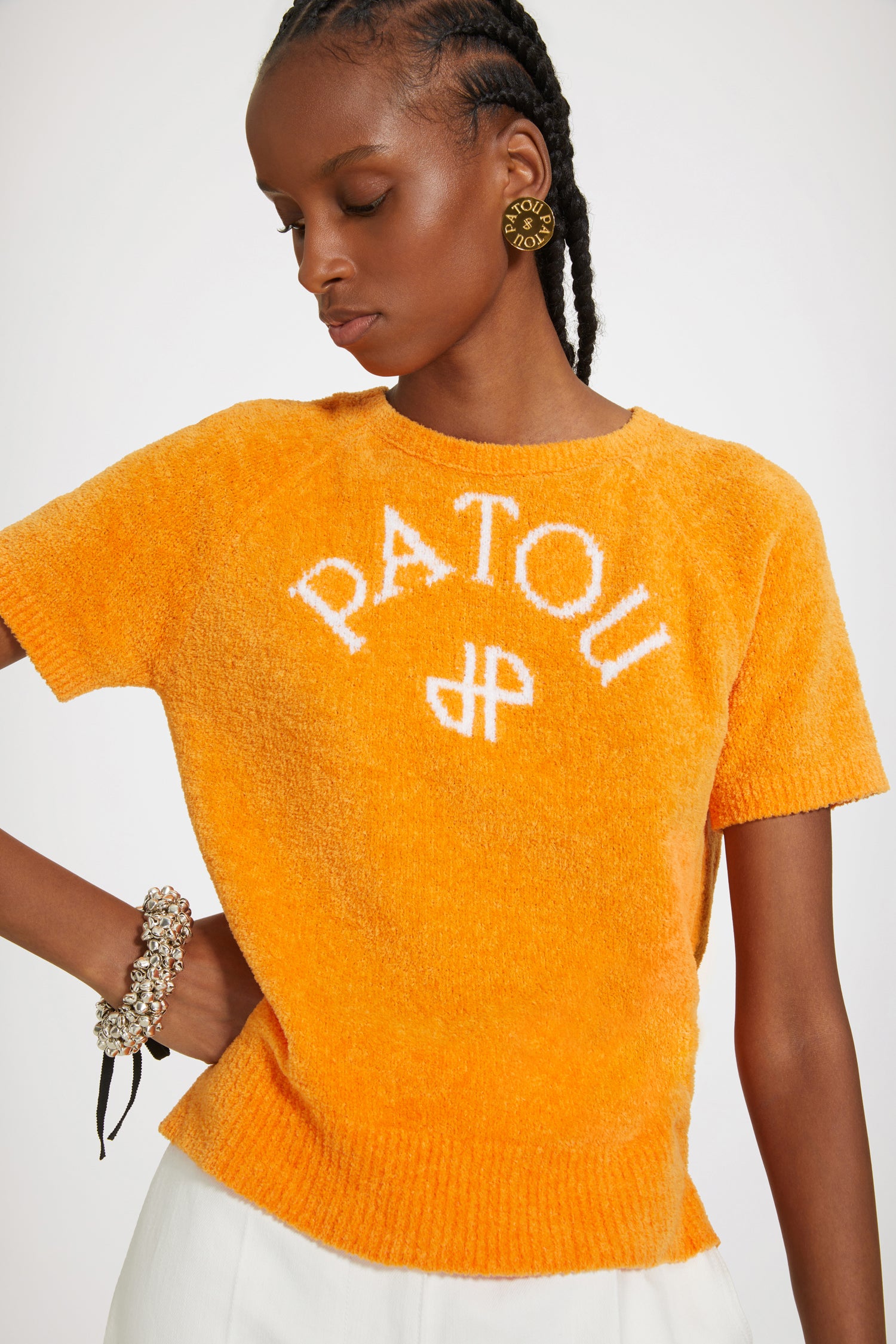 Patou | オーガニックコットン混紡 パトゥジャカードニットトップス