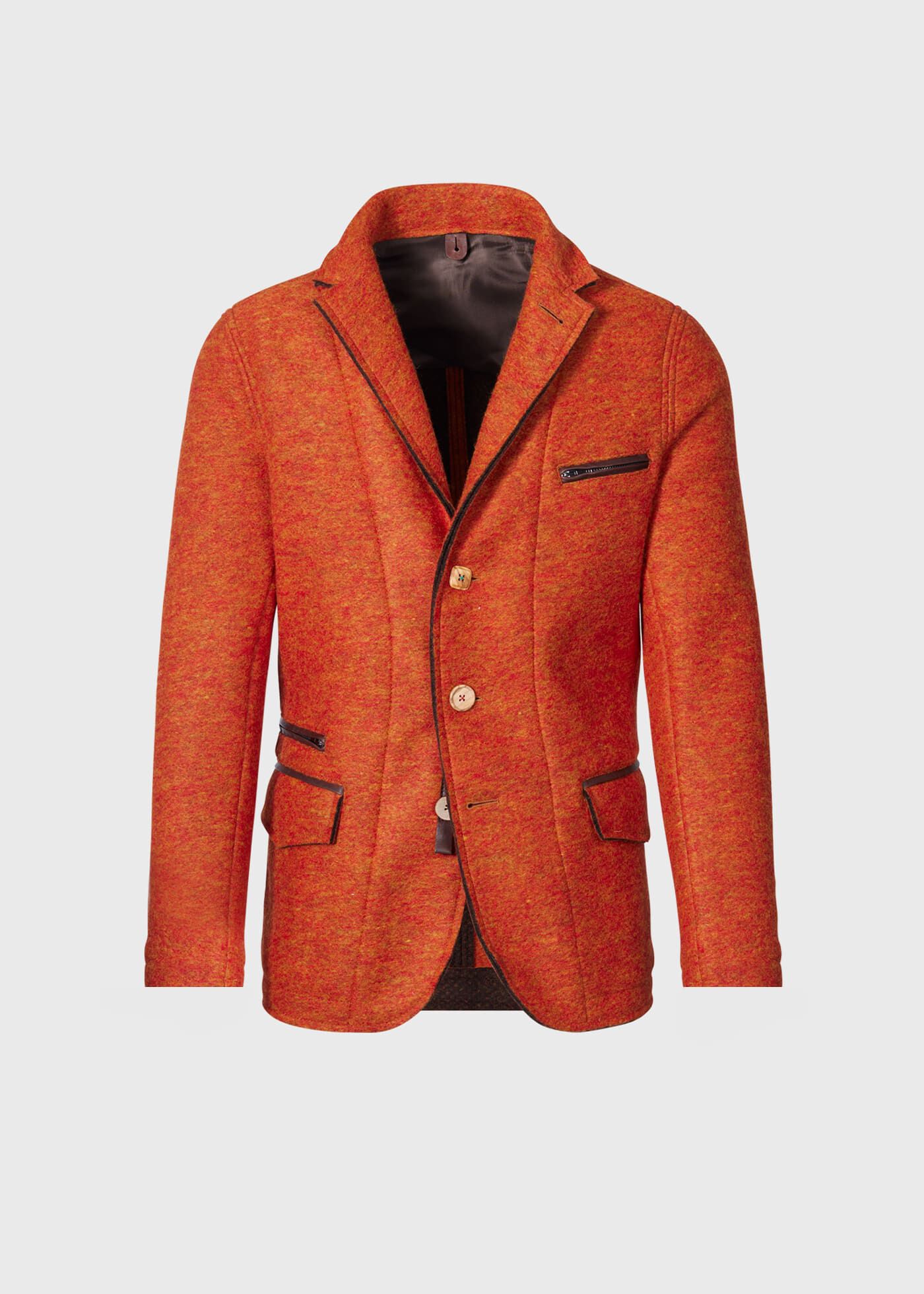 Boiled Wool Vested Field Jacket