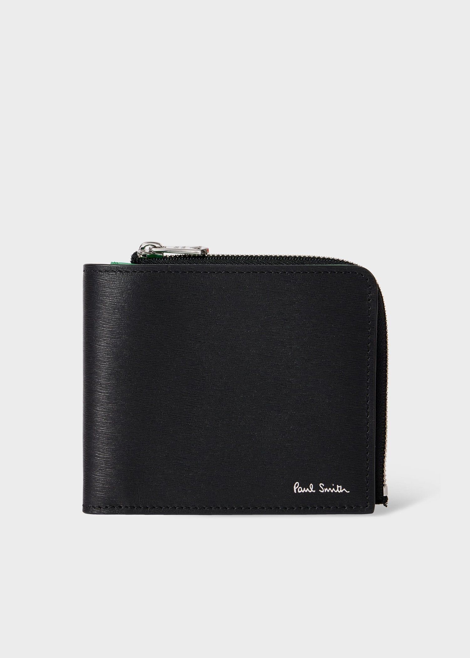 ストローグレイン ラウンドジップ 2つ折り財布 ｜ポール・スミス