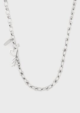 ウィメンズ ハートミックスチェーン ネックレス（シルバー） ｜ポール