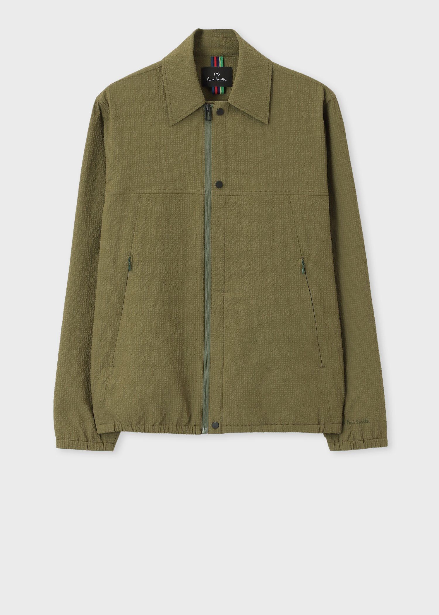 エアリーシアサッカー ブルゾン（カーキ） ｜ポール・スミス