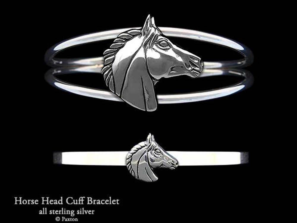 Horse Head Cuff Bracelet Sterling Silver – Paxton Jewelry