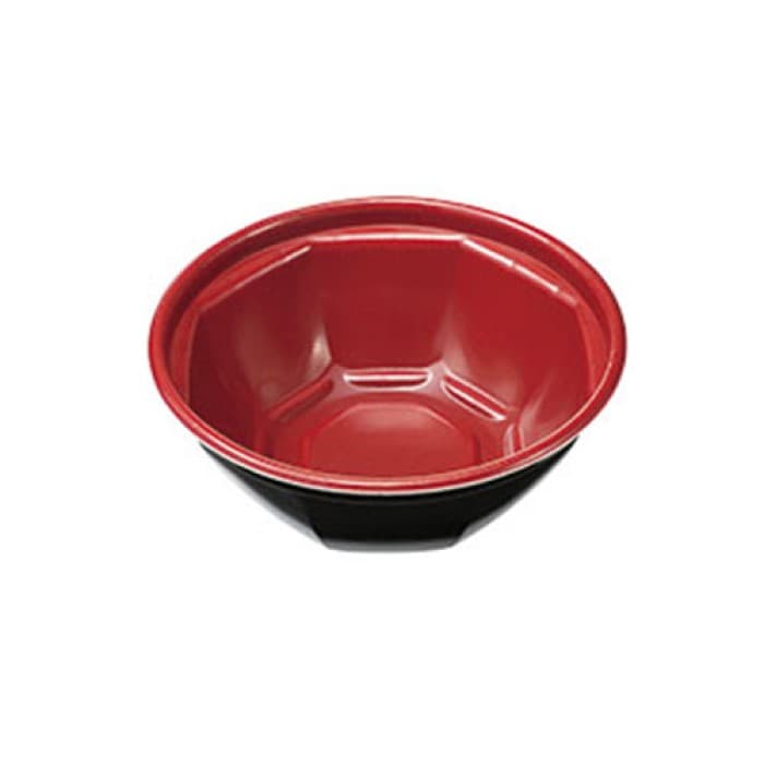 KNB-185-U 本体 耐熱 赤黒50枚｜foodware+