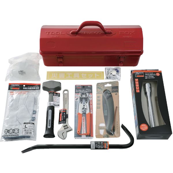 防災】避難セット TRUSCO 災害工具セット トラスコ中山 | テイクアウト