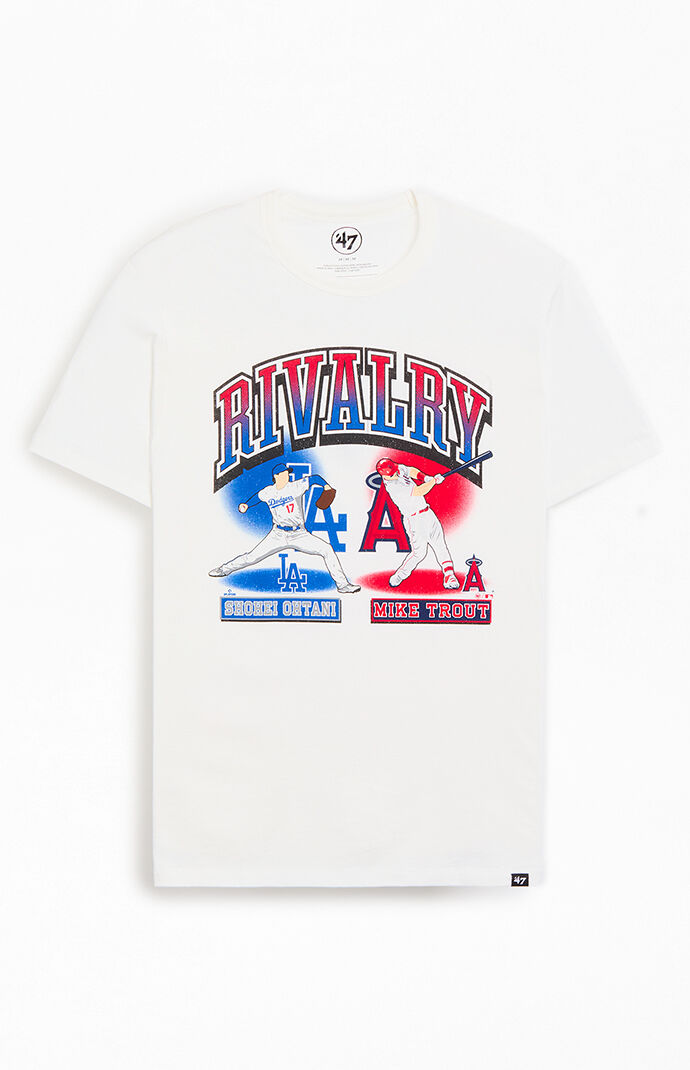 47 Brand LA Baseball Rivalry Dodgers Angels T-Shirt | Pacsun