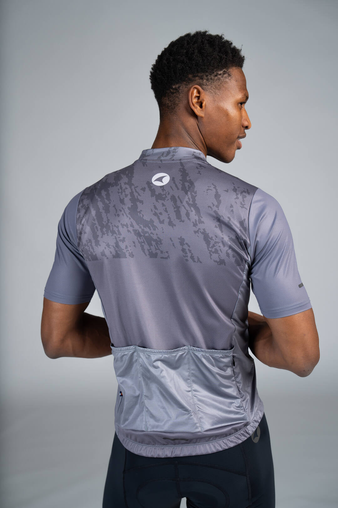 Men's Grey Bike Jersey | Comfortable, Relaxed Fit | Pactimo