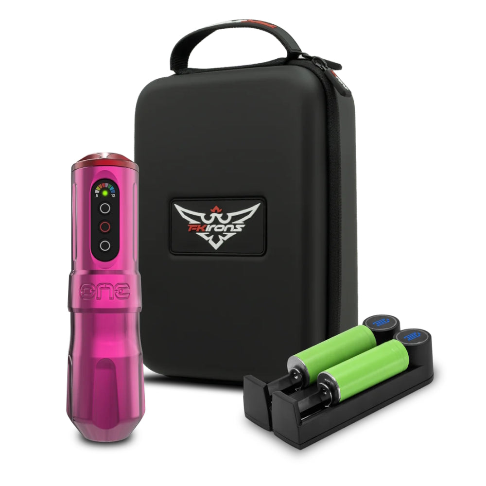 FK Irons One Tattoo Machine with Drop in Battery — Pick Stroke