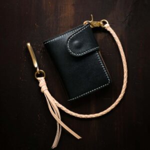 Buy No. 62 Leather Biker Wallet Brown Online - Free Shipping