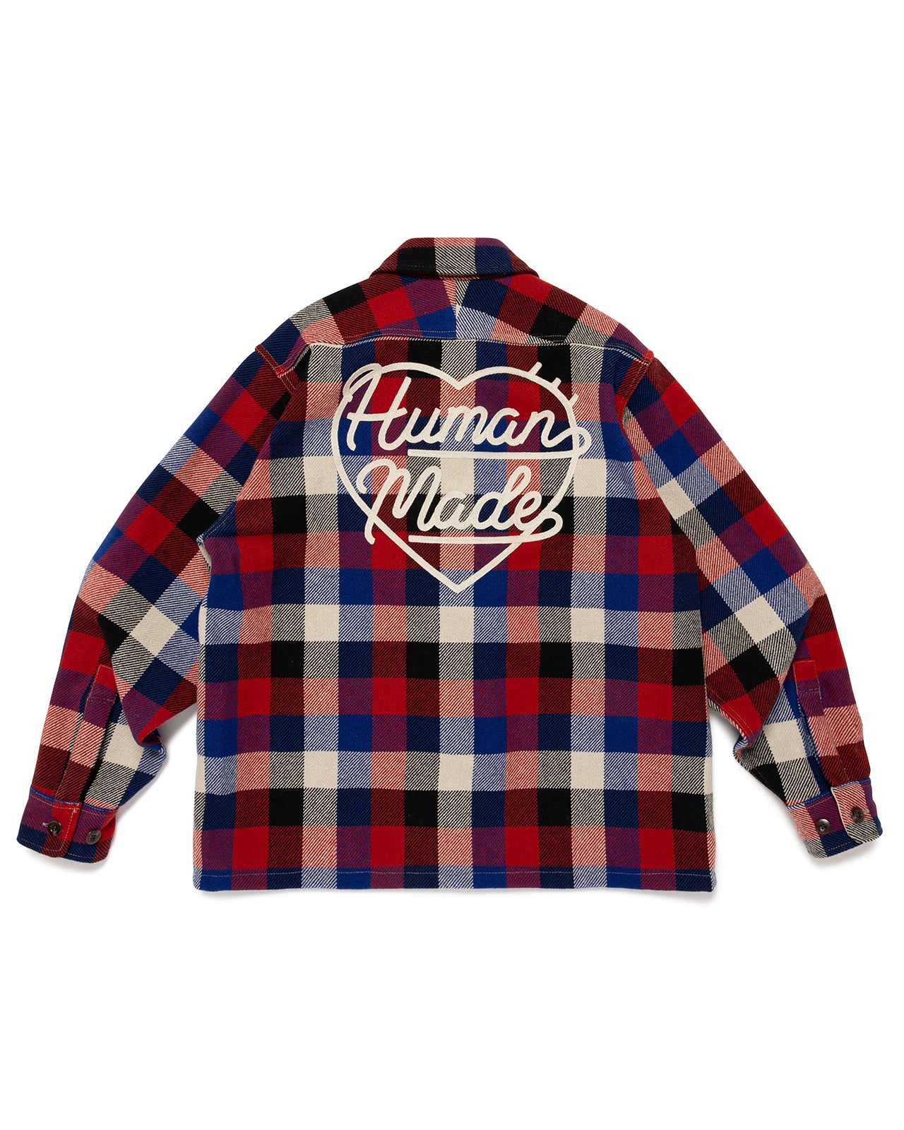 Human Made Wool Check Shirt Jacket, Red – Pancho And Lefty