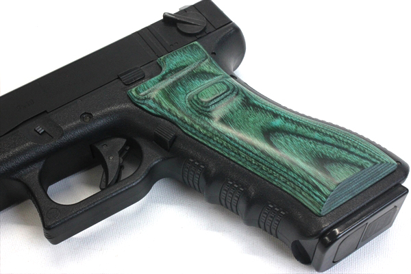 WEB限定】ウッドグリップ ｜グロック 17 Gen.3｜スムーズ/グリーン