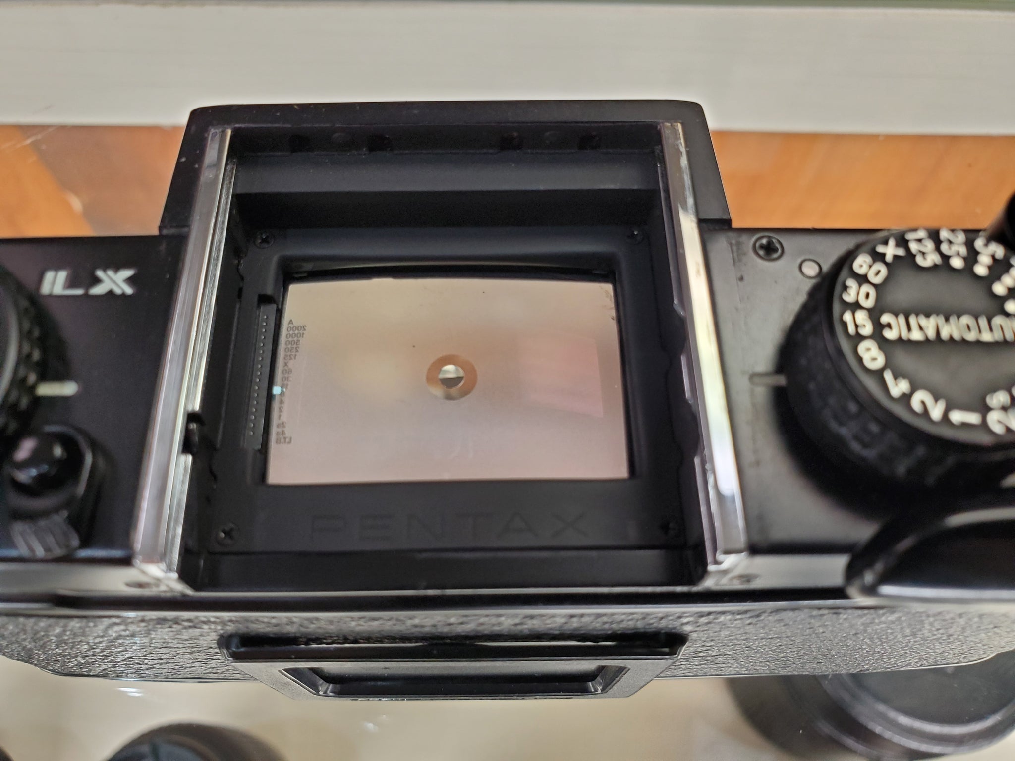 Pentax LX w/ RARE FB-1 FC-1 Viewfinder, 35mm Film Camera, CLA'd