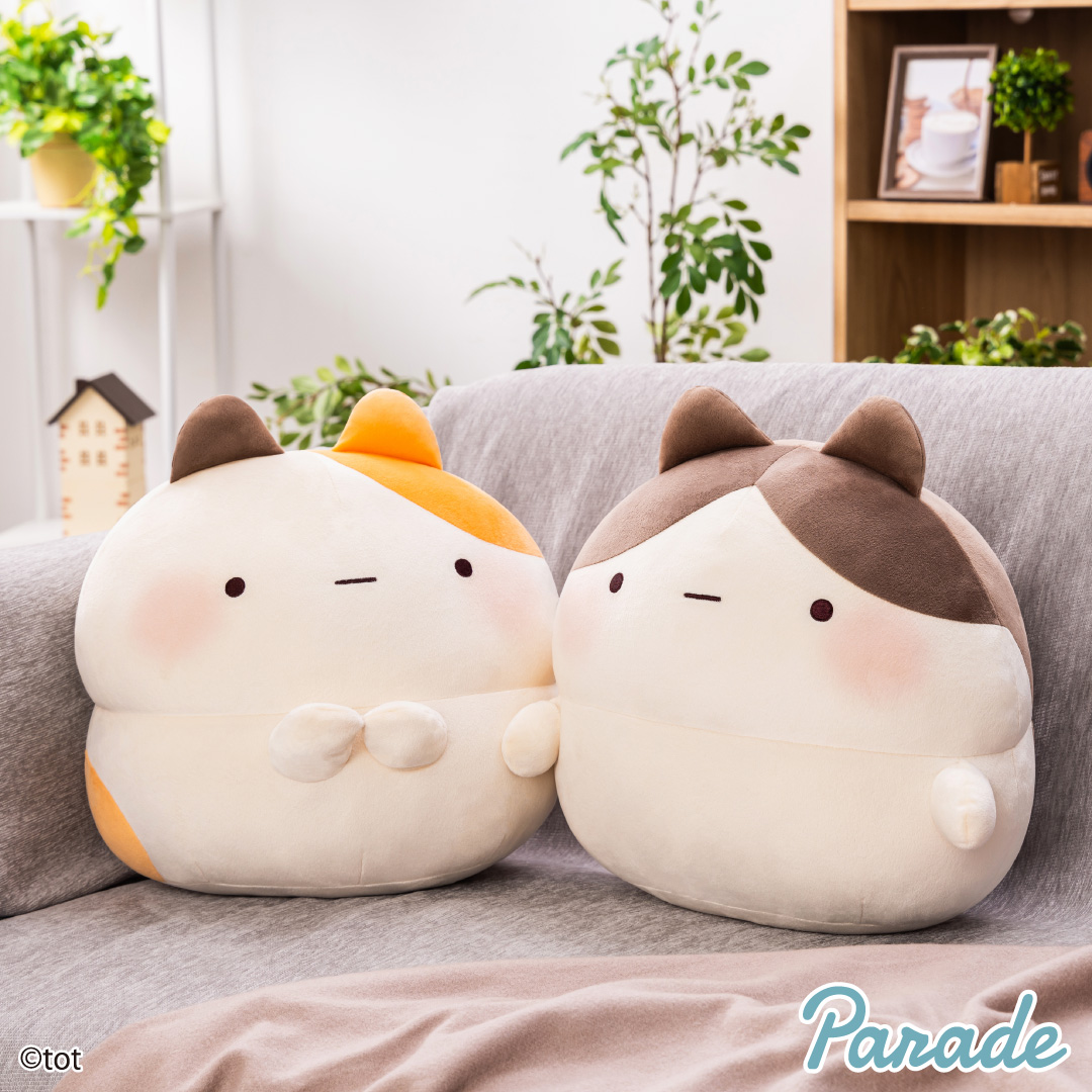 ずんどうネコ もっちるBIGぬいぐるみ | 商品紹介 | 株式会社パレード