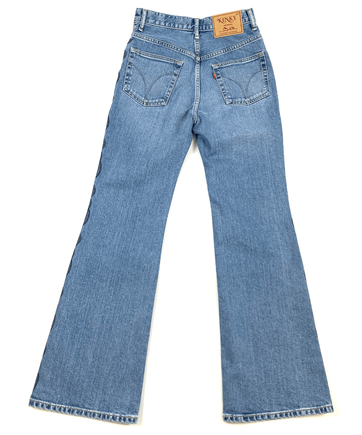 HYSTERIC GLAMOUR SNAKE LOOP デニムフレアパンツ