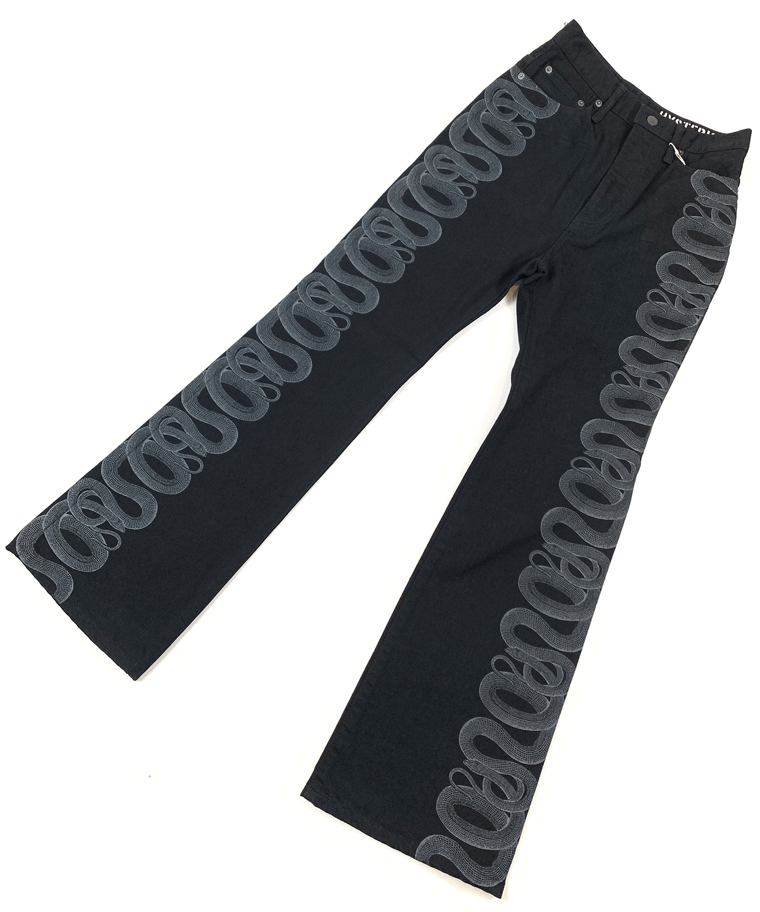 HYSTERIC GLAMOUR SNAKE LOOP デニムフレアパンツ