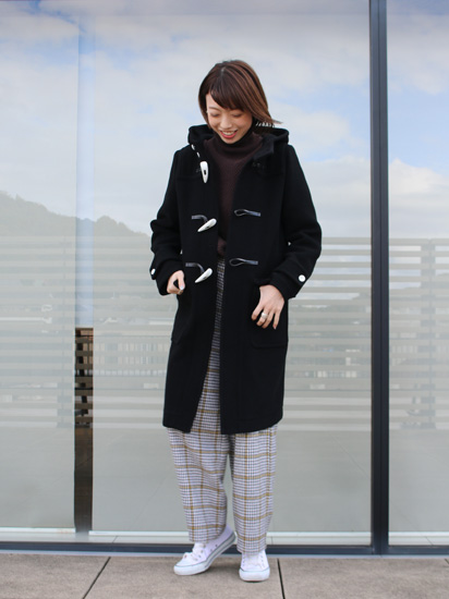 HYKEの名品ダッフルコートが欲しい！身長別サイズ&コーディネートをご