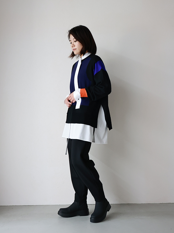 着こなしの主役になってくれるENFOLD(エンフォルド)のデザインニット♡