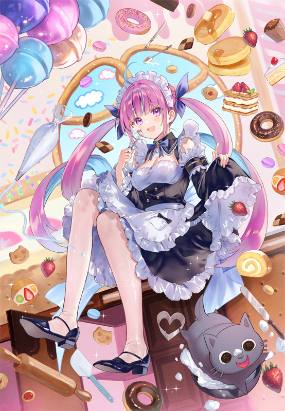 ホロライブ 湊あくあ 登録10万人記念個人ボイス アクキー 缶バッジ