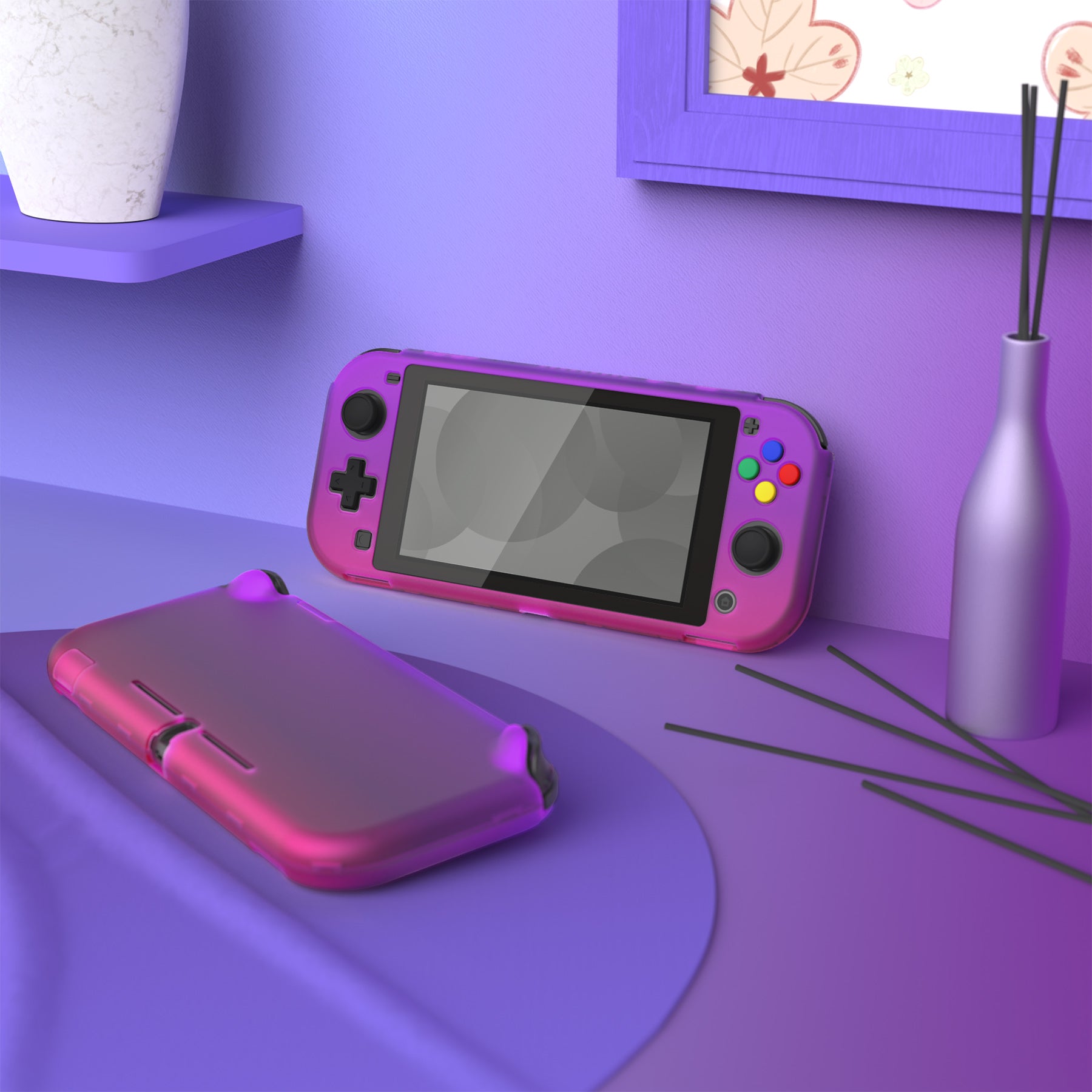 PlayVital Nintendo Switch Lite Hard Cover Protective Case - Clear