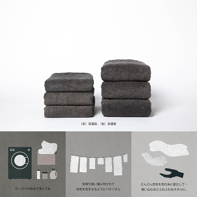 育てるタオル feel フェイスタオル