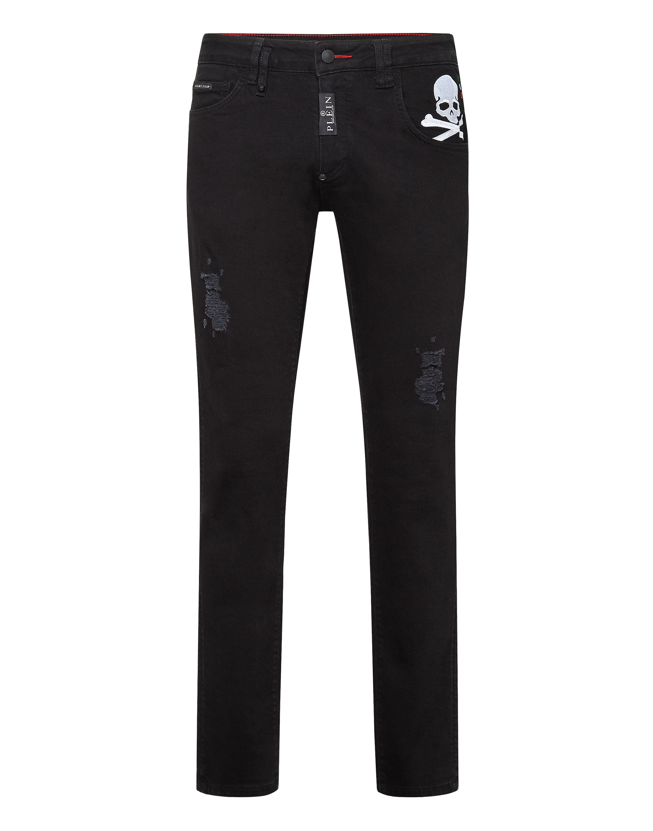 Denim Trousers Super Straight Cut Skull | Philipp Plein