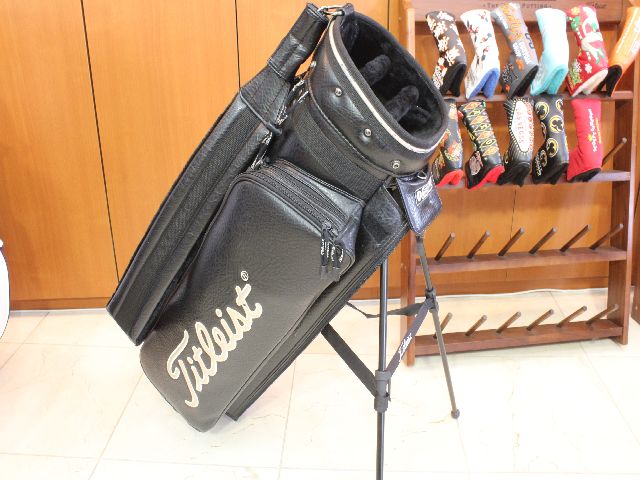 中古タイトリスト レザースタンドバッグ タイトリスト(Titleist