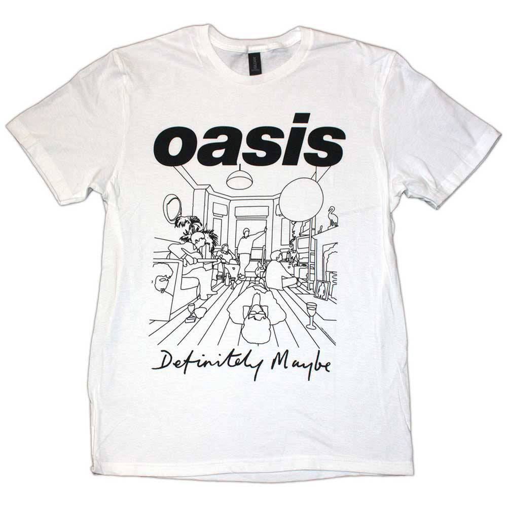 OASIS オアシス (結成 35周年 ) - Definitely Maybe Line Drawing / T