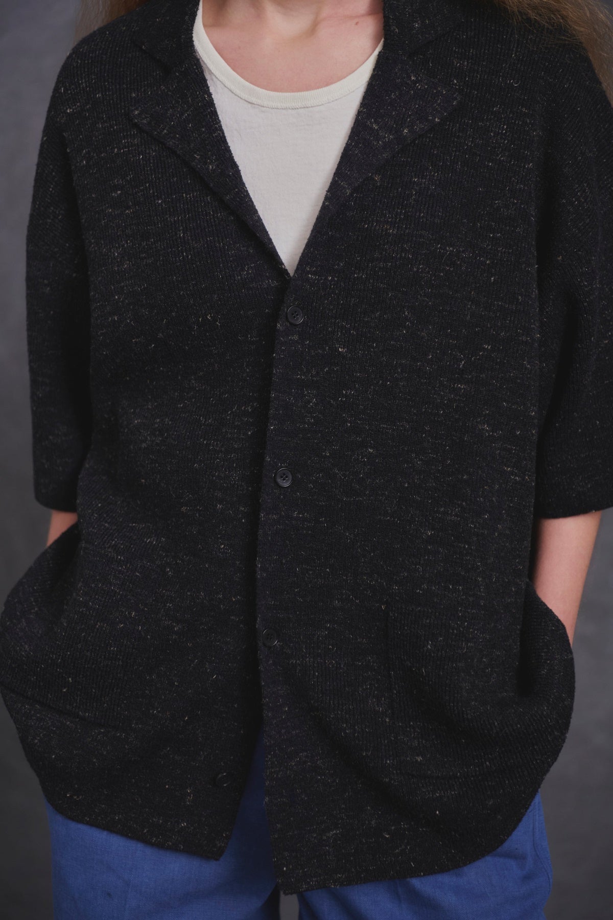 ○OLD JOE - BOUCLE HAVANA SHIRTS - GRAPHITE – PHAETON