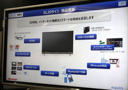 シャープ、4K60p入力対応のフルHD “AQUOSクアトロン プロ”「XL20